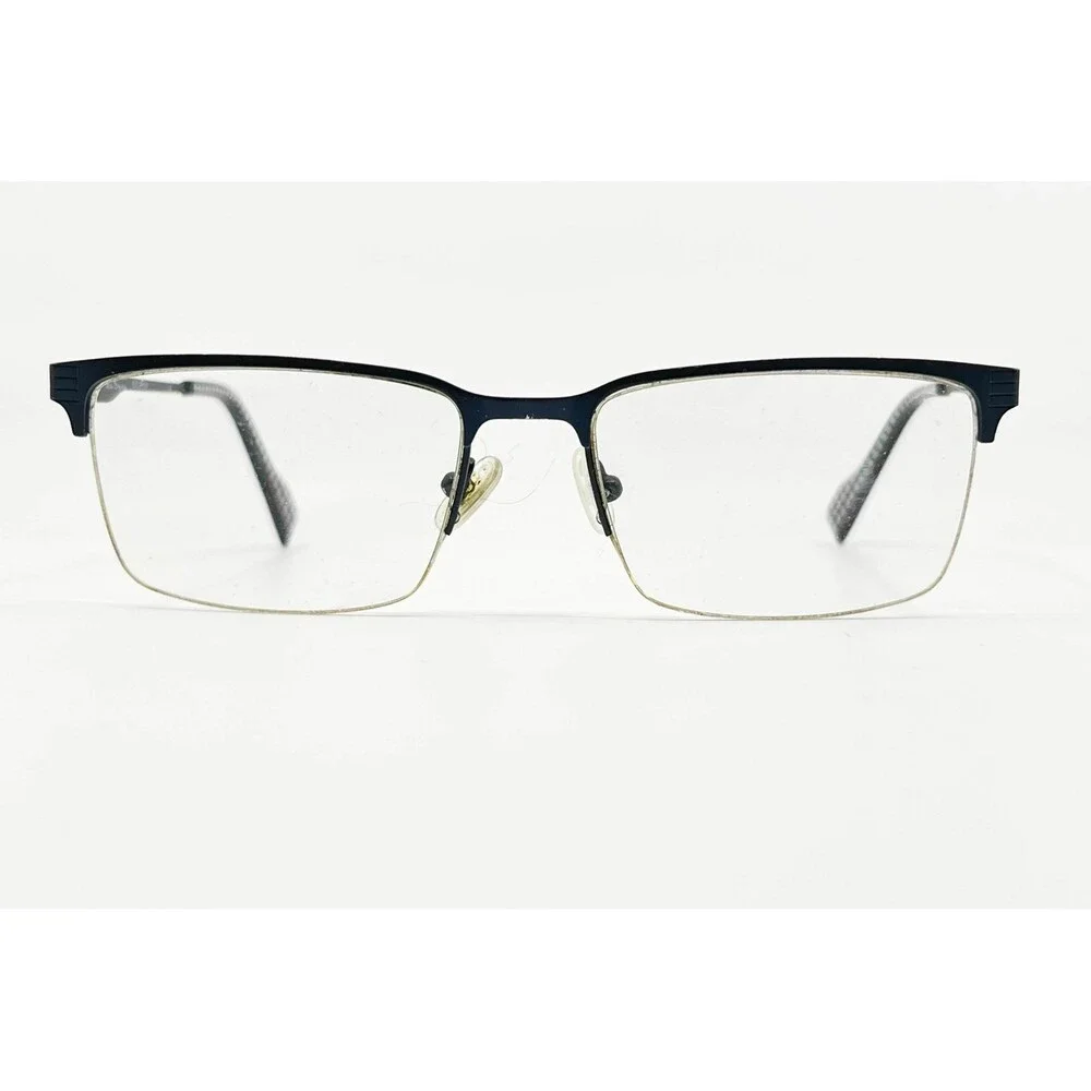 Ben Sherman Eyeglasses Mens Blue Goswell Half Rim Rectangle 53-17-140